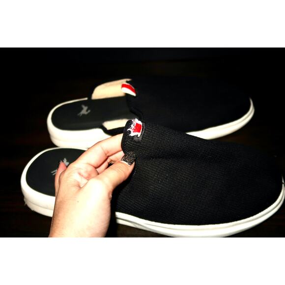 Lusso Cloud Pelli Mens 13 Waffle Knit Black/white Slipper/mule style90403 main image 5
